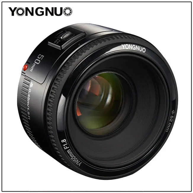 YONGNUO YN 50 мм F1.8 объектив с большой диафрагмой Автофокус YN50 для Nikon Canon EOS DSLR камер |