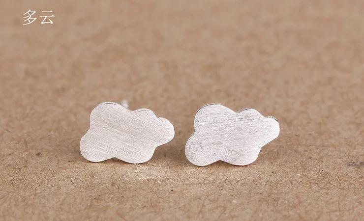 Женские серьги-гвоздики из серебра 925 пробы с молнией | Украшения и аксессуары