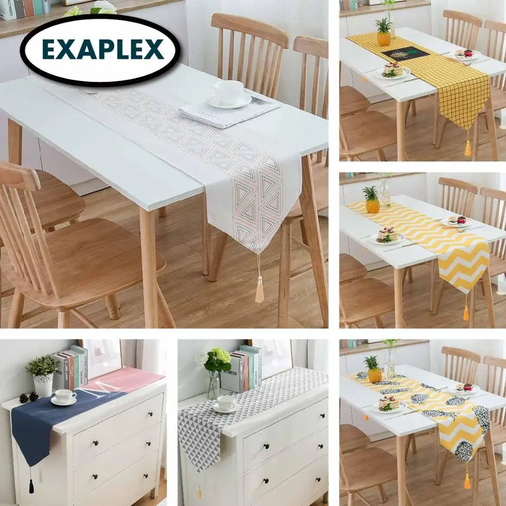 Настольная дорожка из хлопка и льна постельное белье для гостиницы курорта в