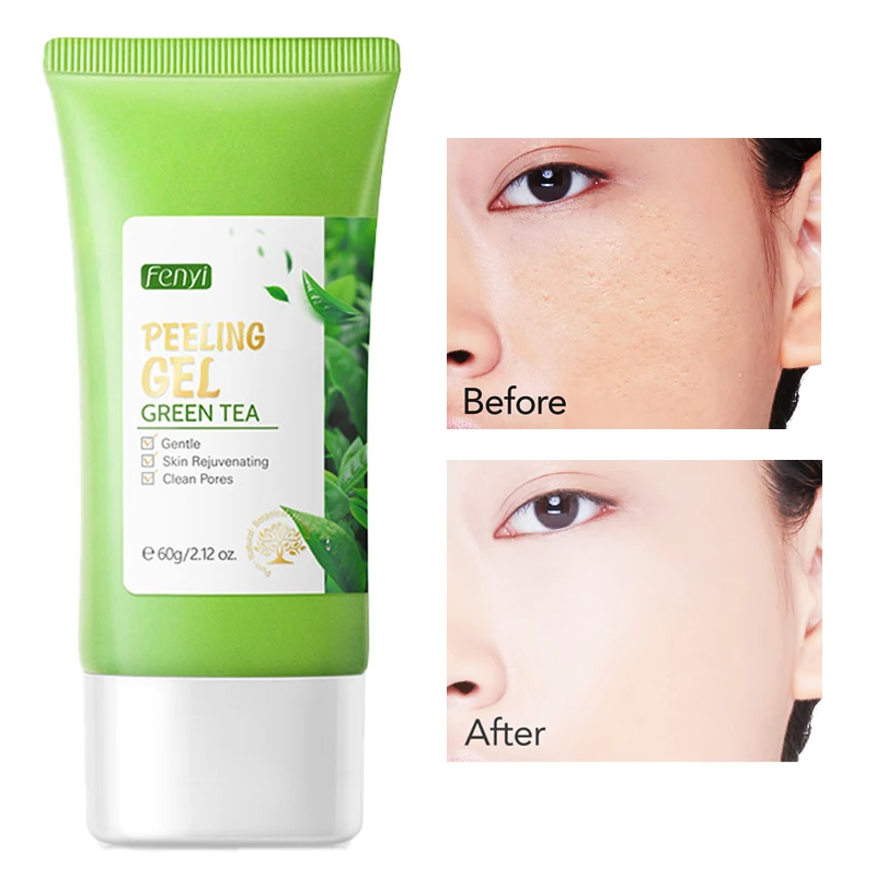 

Exfoliating Gel Face Cleanser Scrub Cleansing Moisturizing Repair Whitening Shrink Pores Acne Plant Extract Skin Care 60g