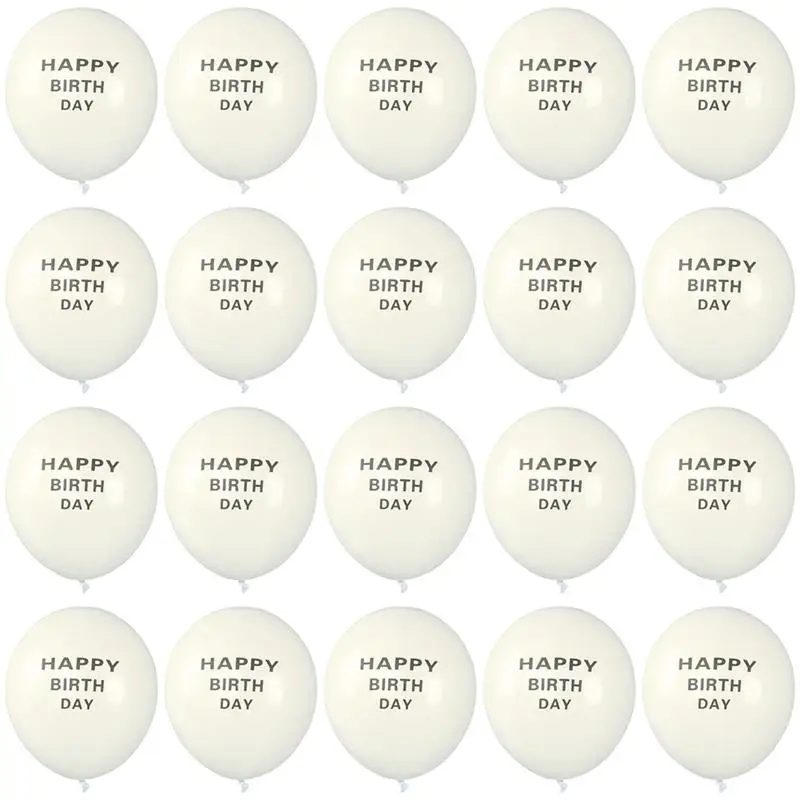 100 шт 12-дюймовые воздушные шары с буквенным принтом воздушных шаров модные