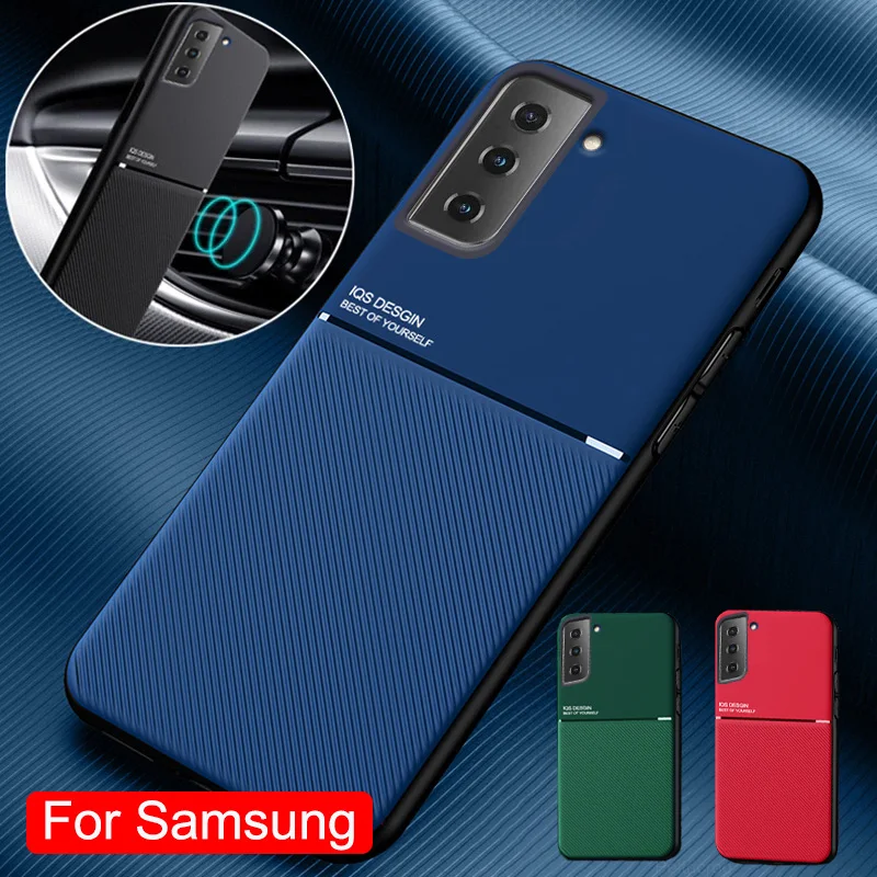 

Luxury Leather Case For Samsung Galaxy S21 S20 Ultra S10 S9 S8 Plus Note 20 10 9 A70 A71 A51 A50 M51 A12 A31 Car Magnetic Cover