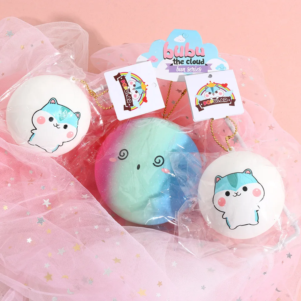 Игрушка для имитации пончика мягкая цветная пончик с ароматом медленно