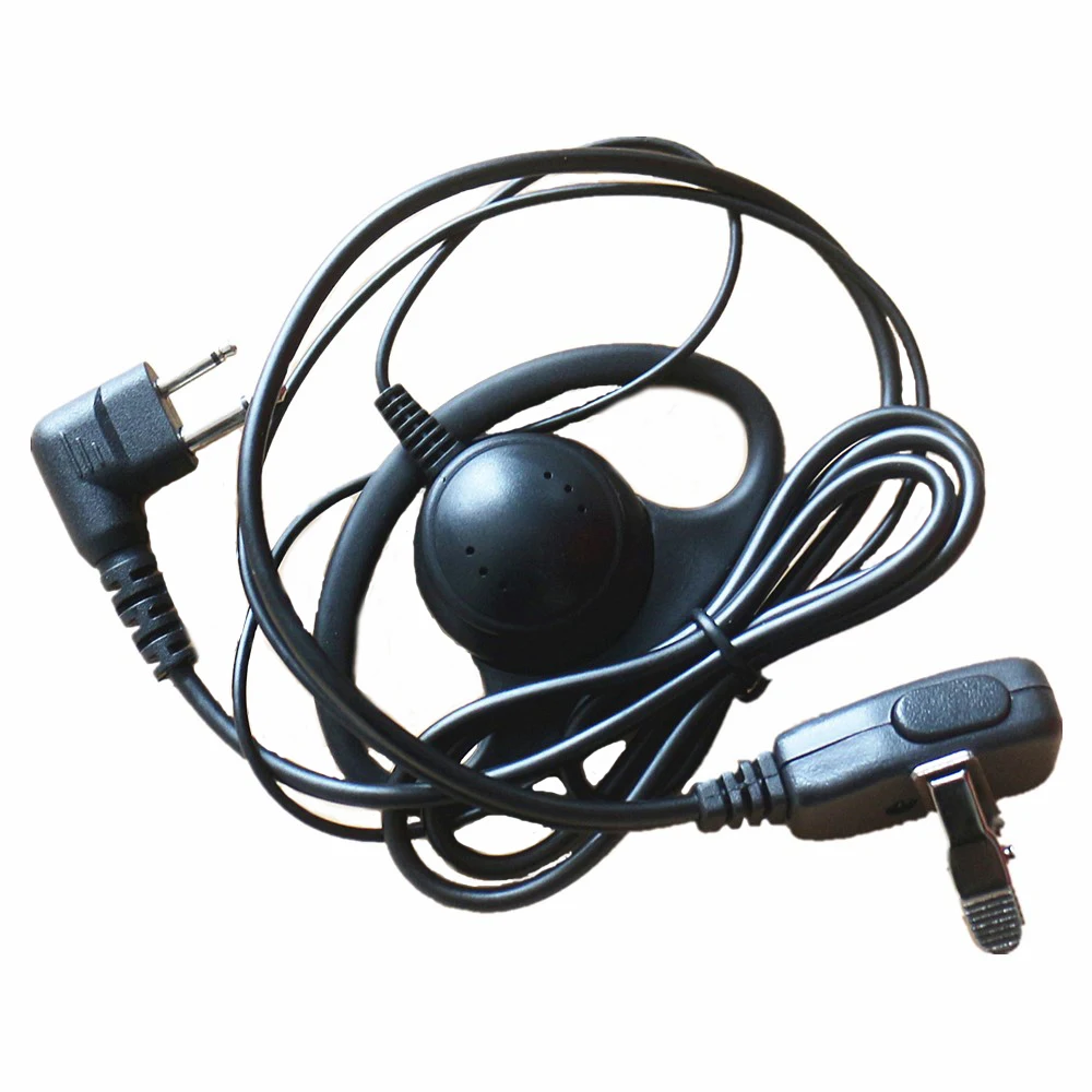 2-контактный микрофон наушники вкладыши гарнитура наушник для Kenwood радио Baofeng иди