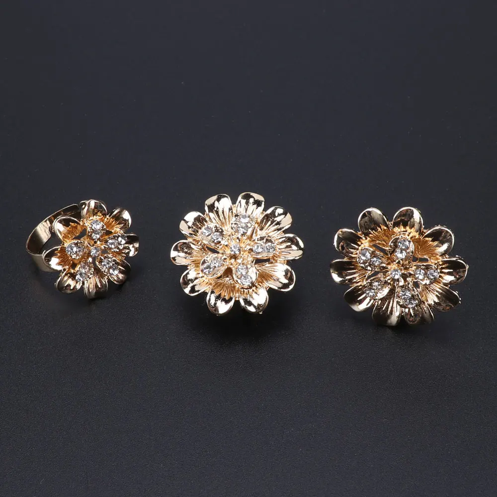 CYNTHIA Изысканная роскошь Дубай ювелирные наборы золотого цвета Индия Нигерия