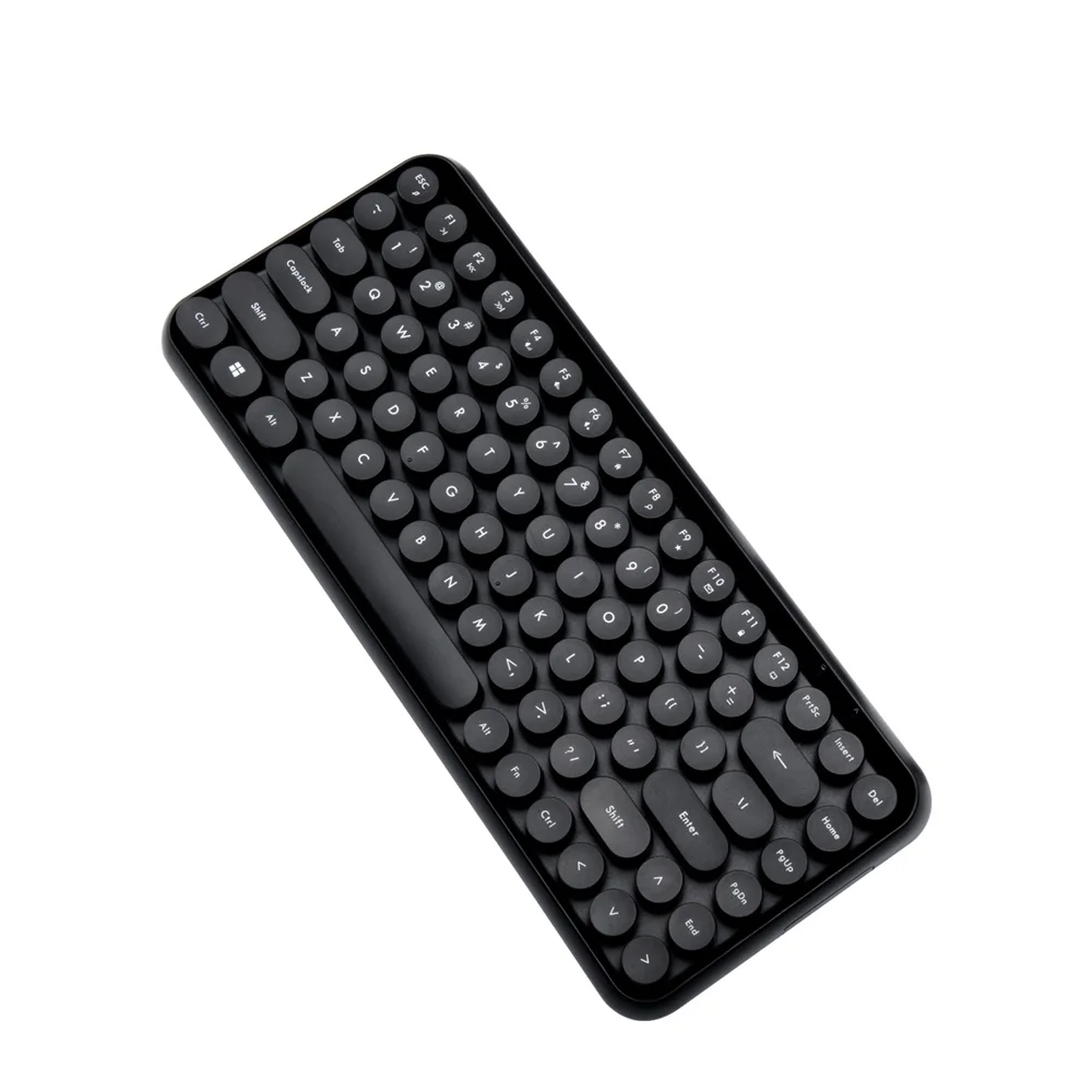 Ajazz Беспроводная BT клавиатура 308i 84 классические круглые клавиши игровая для Windows