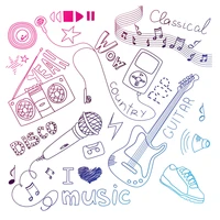 azsg musical instruments note clear stamps for diy scrapbooking decorative card making craft fun decoration supplies 1313cm
