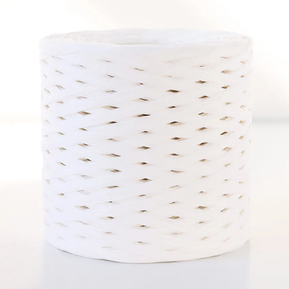 Для Diy ручной работы 100% соломенная пряжа из рафии вязки шляпы пряжи сумки подушки