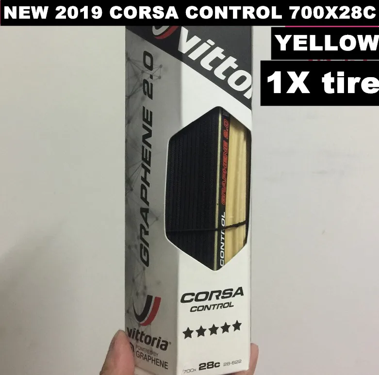 Vittoria Corsa G+ Competition Graphene 2,0 700x25 Black Tan 320 TPI шины для дорожного велосипеда - Цвет: CONTROL yellow 28C
