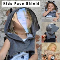1pc children full protective face wear clear hooded hat child reusable removable washable cute sun hat for baby kid hats n
