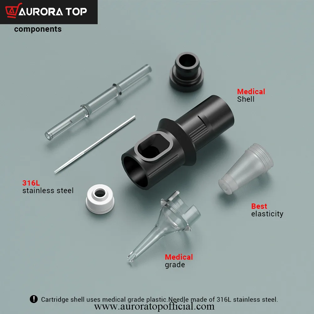 Картридж с иглами для татуировок круглой формы № 10 (игла 0 30 мм) 20 шт. | Красота и