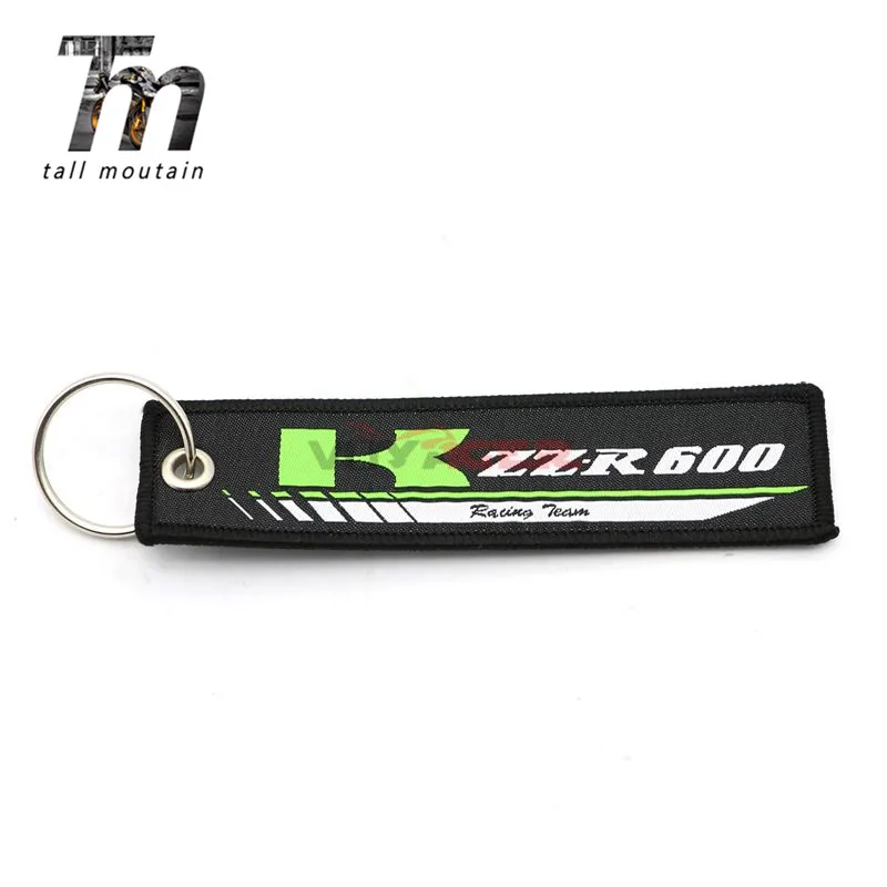 Новое поступление вышивка брелок для ключей цепи коллекции Kawasaki ER-6N ER-6F ZR-7 1400GTR