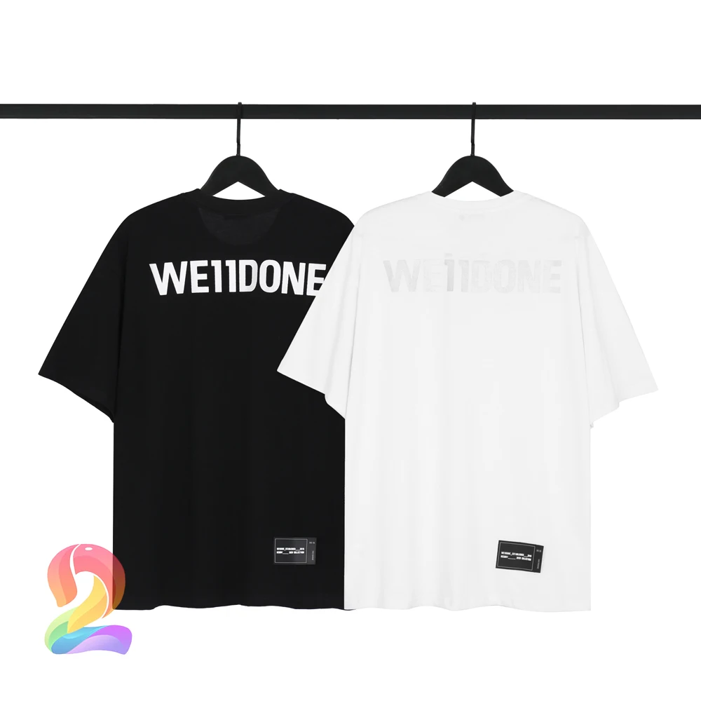 

Summer Style Men Women Fashion Casual Cotton Simple Classic Print We11done T Shirt High Quality Hip Hop Welldone Top Tees