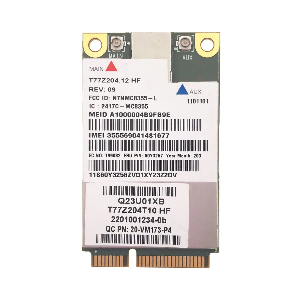 Gobi3000 MC8355 FRU 60Y3257 GPS 3G WWAN карта для W530 T430 X230 L420 L530 T420i L430 X220 x230i|x230|card replacementcard express |
