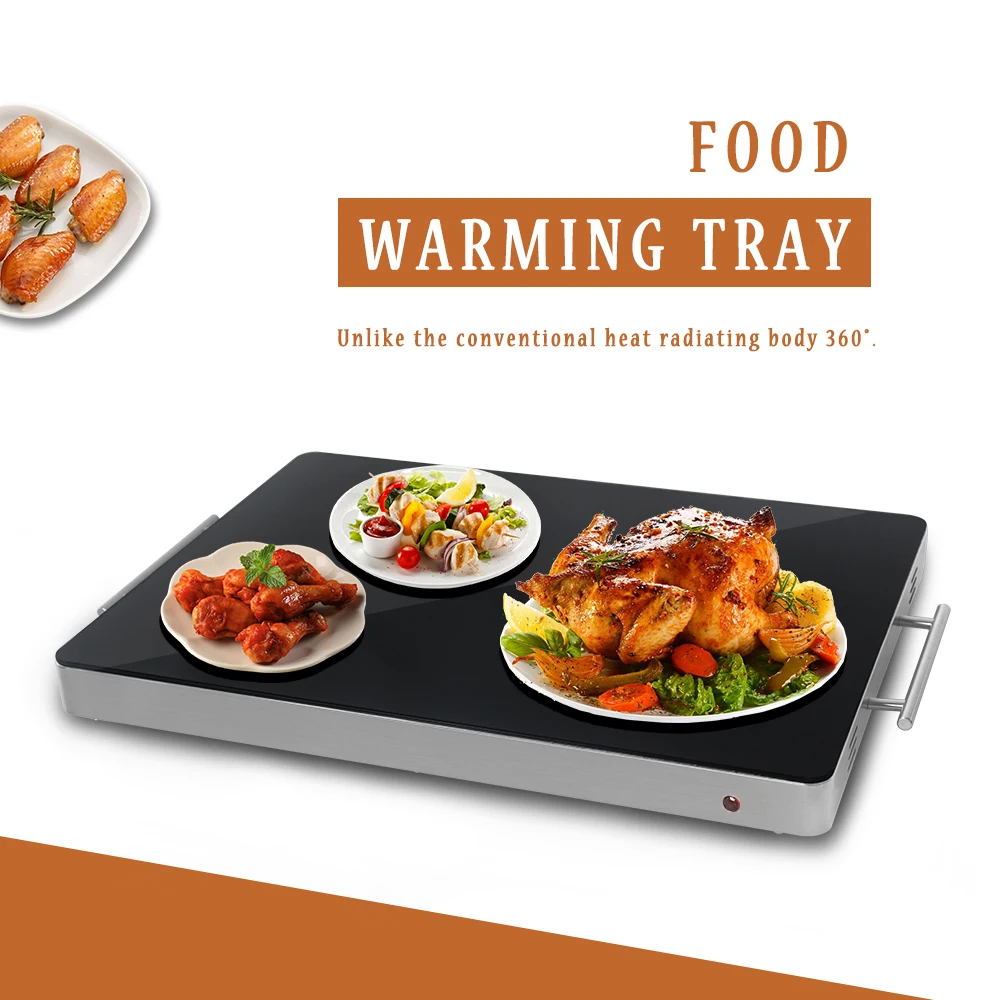 ITOP Электрический поднос из закаленного стекла для подогрева пищи корпус