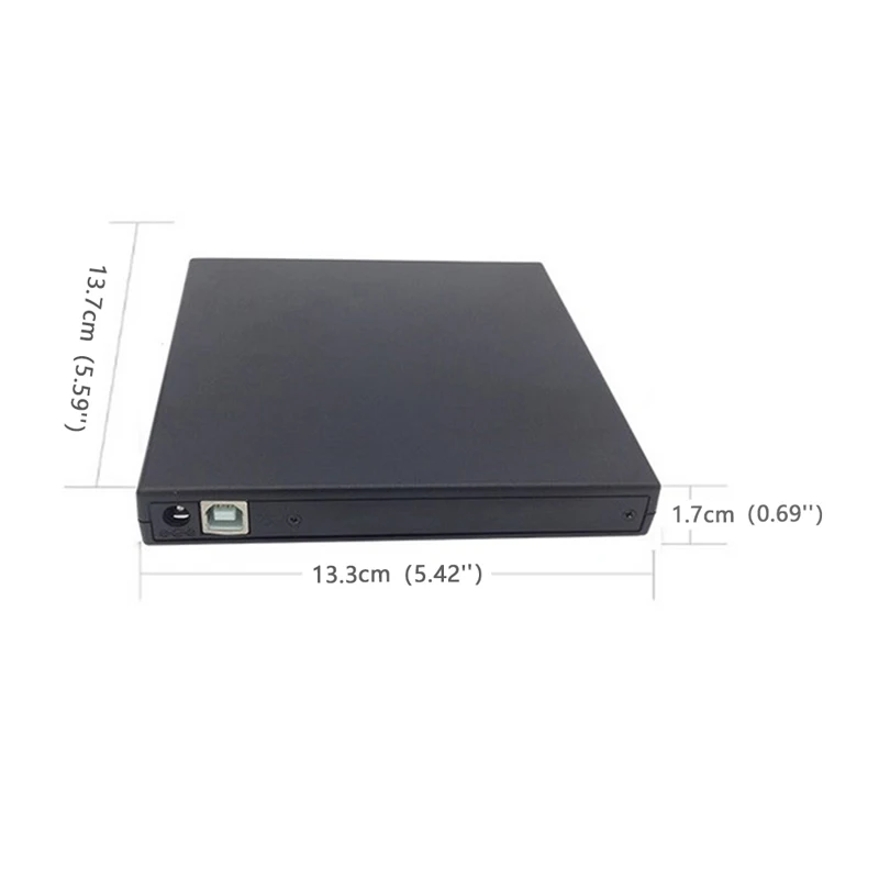 

Slim External USB 2.0 DVD RW CD Writer Reader Player Optical Drive Burner Reader Player For Macbook Laptop PC Windows