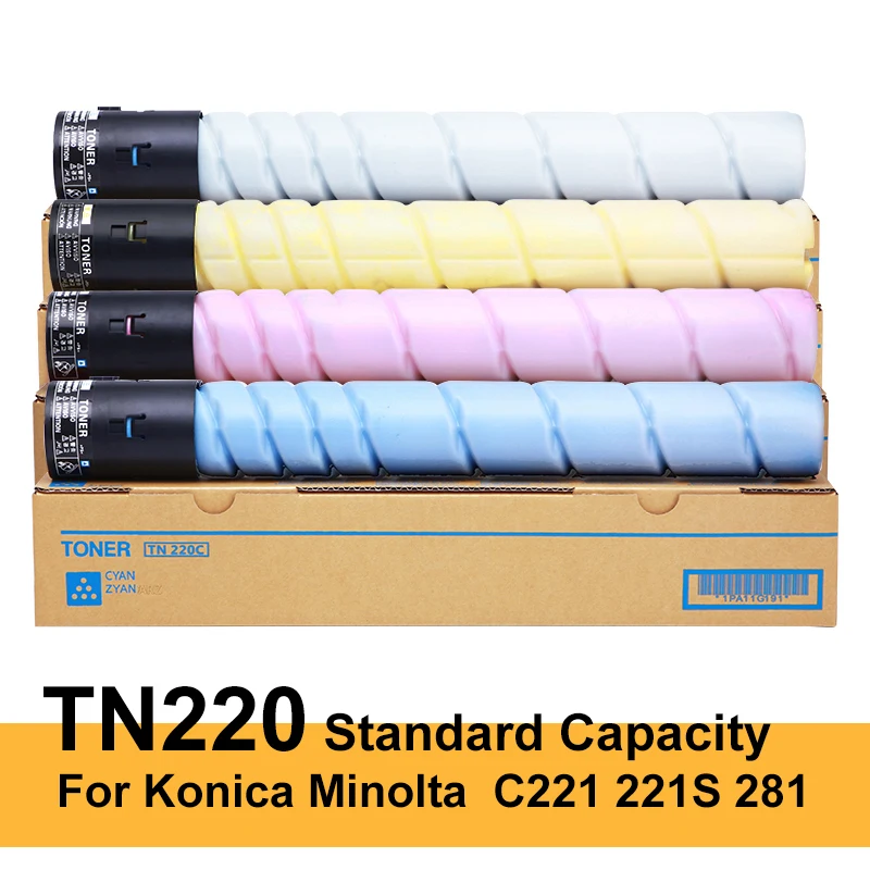 

NEW Standard Capacity Toner Cartridges For Konica Minolta Bizhub C221221S 281 Color laser printer copier toner toner cartridge