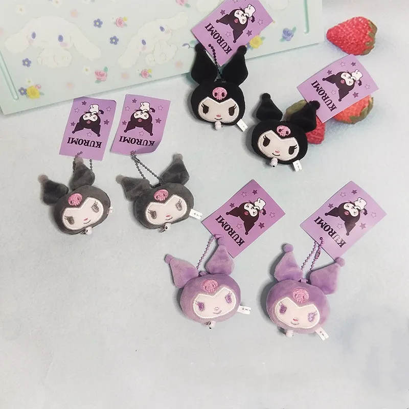 6 см мультфильм аниме Sanrioed плюшевые игрушки Kuromi плюшевый кулон мягкие детские Kawali