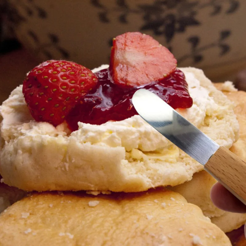 1 шт. лопатка из нержавеющей стали скребок с деревянной ручкой ножи для завтрака