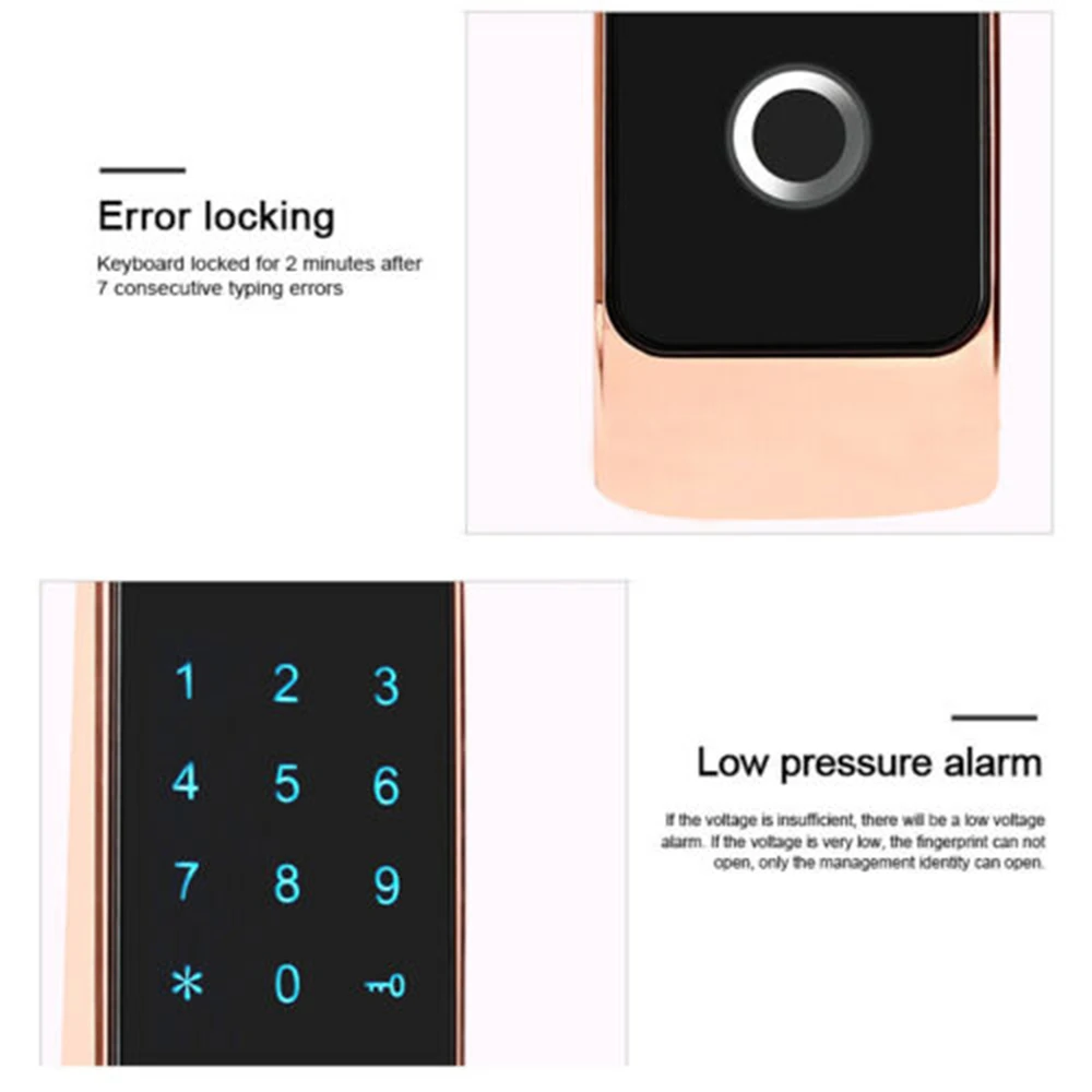 Шкафчик отпечатков пальцев Дверной замок без ключа Умный Цифровой