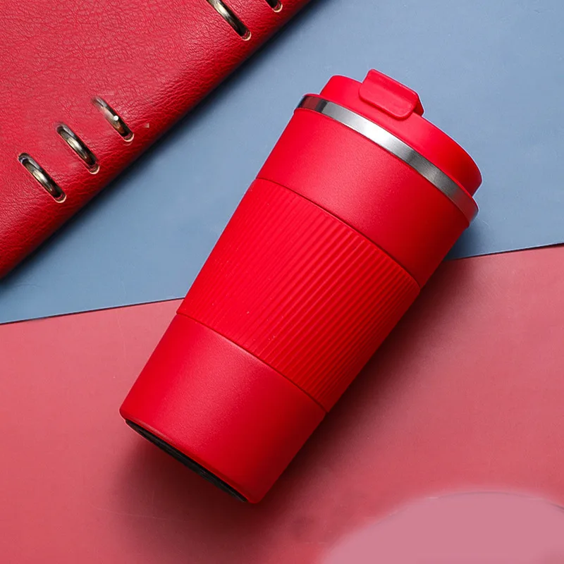 

Силиконовая кружка для кофе из нержавеющей стали, изолированная кружка для воды, Кружка для кофе с крышкой, портативная уличная офисная кру...