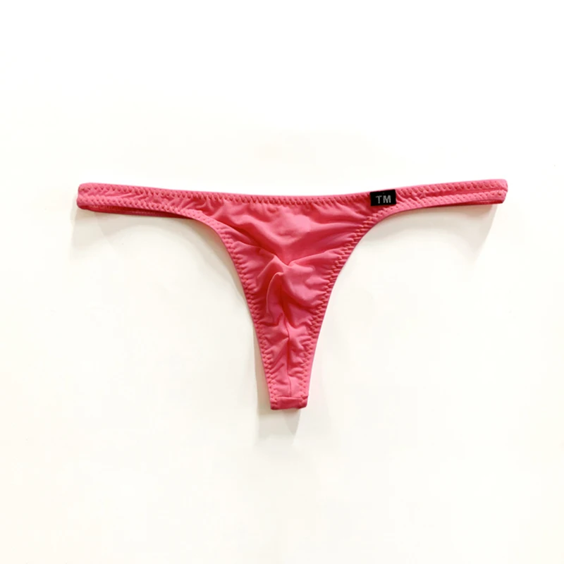 Полупрозрачные Трусы-стринги из ледяного шелка мужские эластичные стринги