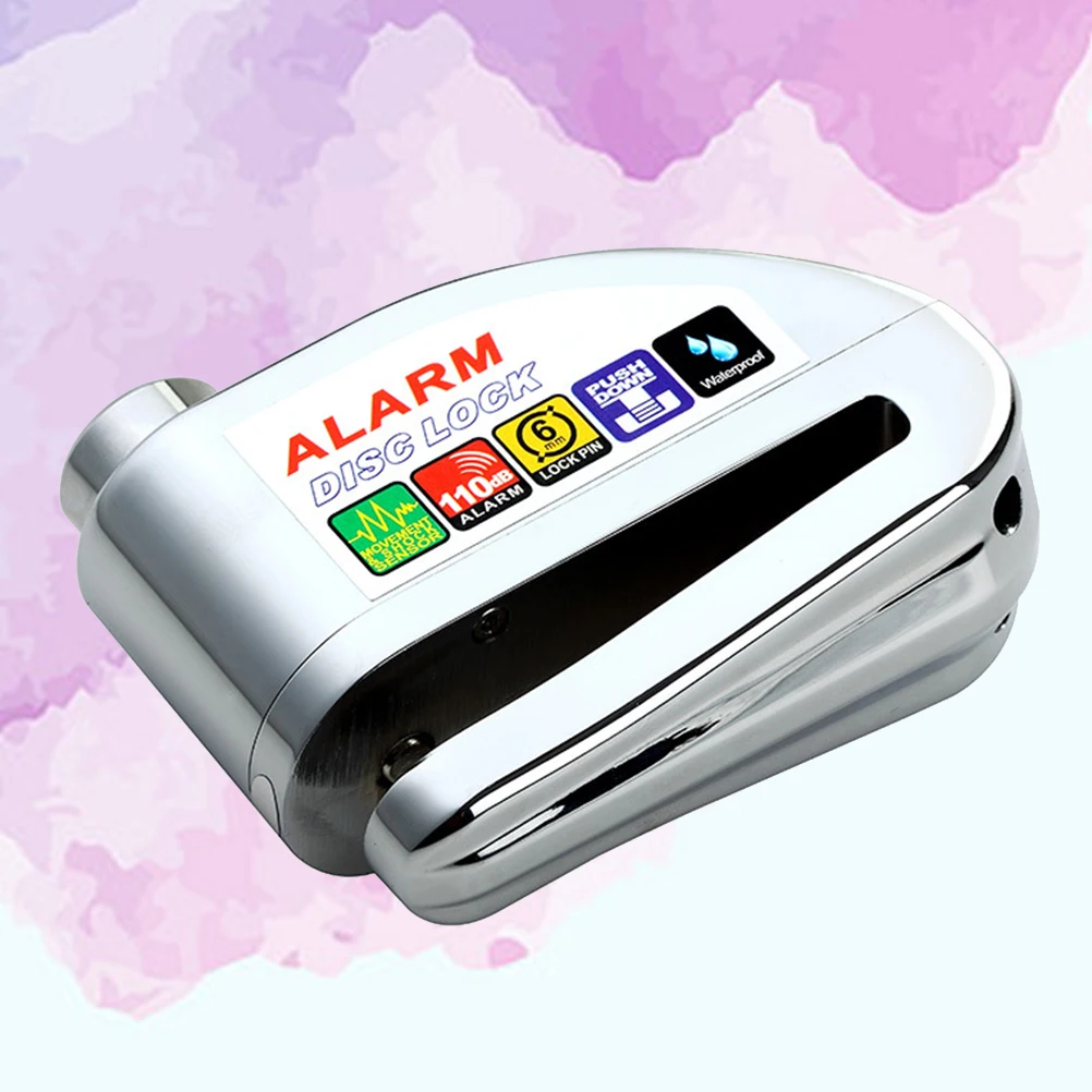 Замок дисковый мотоциклетный водонепроницаемый с сигнализацией Противоугонный