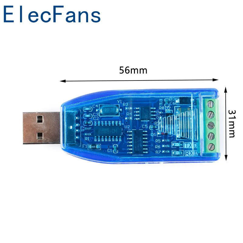Промышленный преобразователь USB в RS485 совместимость стандарт ZK-U485 соединительная