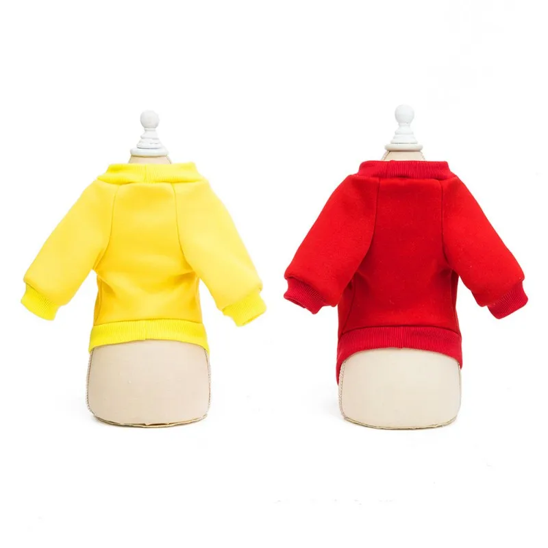 Одежда для собак толстовка маленьких хлопковый теплый костюм домашних животных