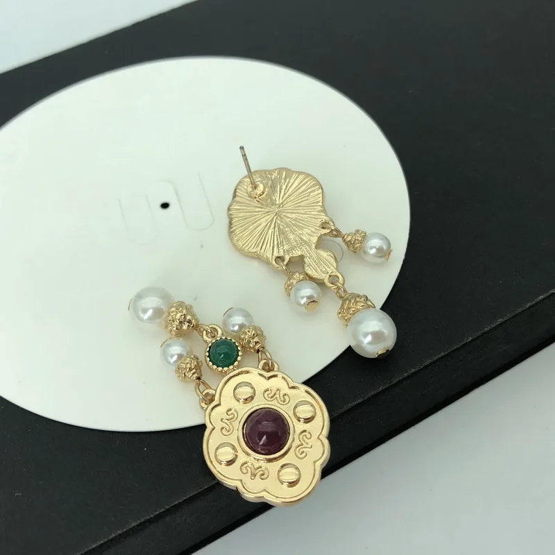 F.J4Z 2019 модные Эффектные серьги для женщин из смолы камень серьги-гвоздики