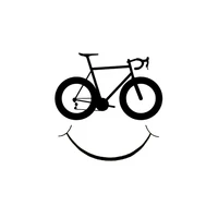 1010cm cute bicycle smiley car sticker motorcycle bumper trunk laptop window decals vinyl car styling decoration