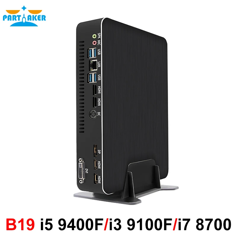 Игровой мини ПК I7 8700 i5 9400F i3 9100F GTX1050TI 4G Nvidia GPU Win10 Pro Barebone Nettop Linux настольный