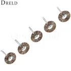 DRELD 5 шт. Dremel аксессуары с фокусным расстоянием 25 мм волокна шлифовальный, полировальный диск для вращающихся инструментов кисти колесной базой Польский Инструмент 3 мм Диаметр хвостовика