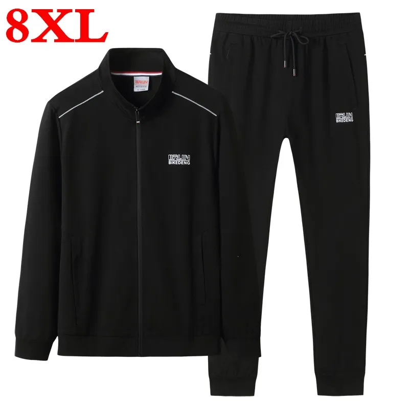 Мужская спортивная одежда нового размера плюс 8XL 7XL брендовая мужская для фитнеса