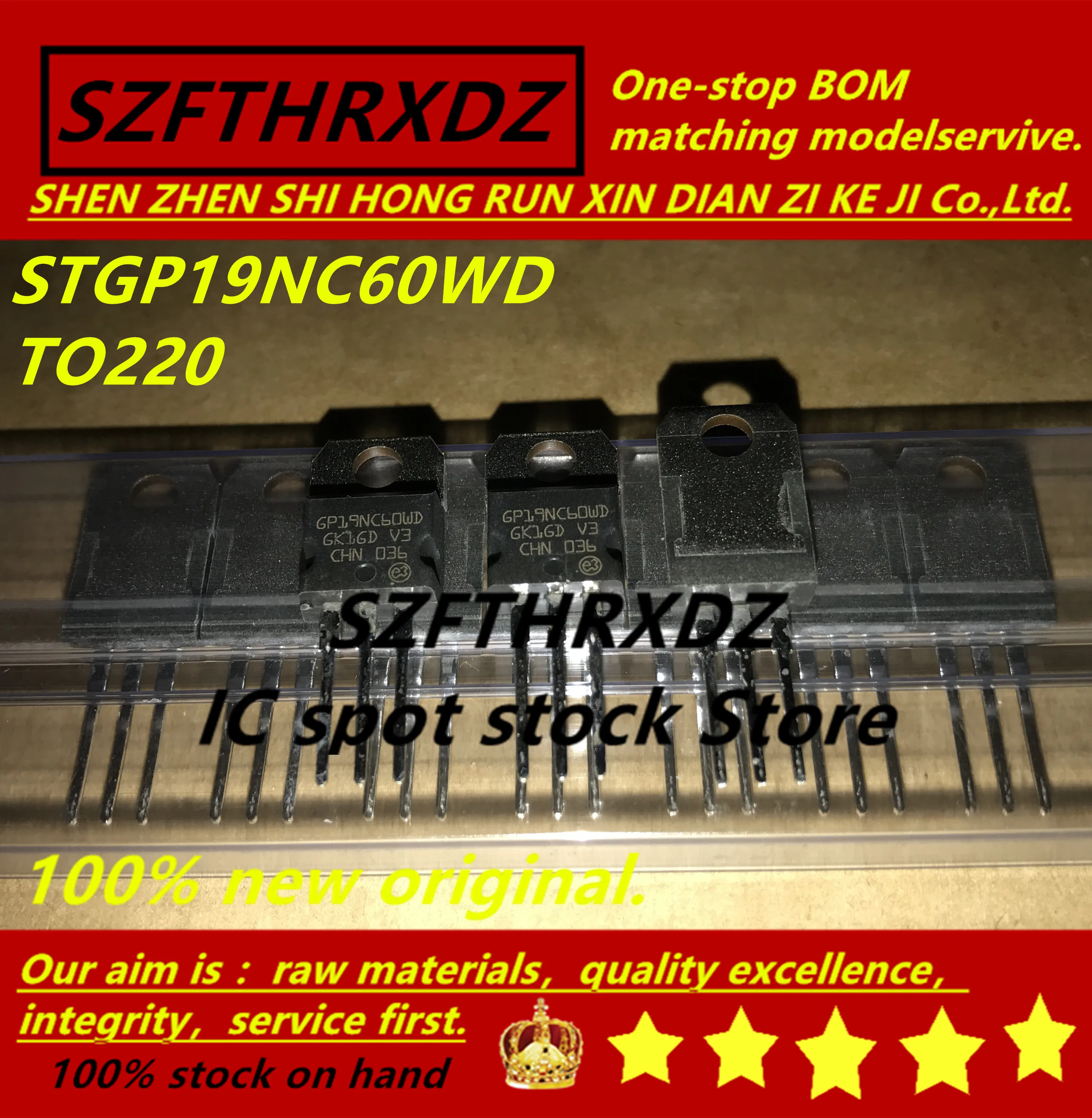 SZFTHRXDZ 100% Новый оригинальный (10 шт.) STGP19NC60WD GP19NC60WD TO220|Индукторы| |