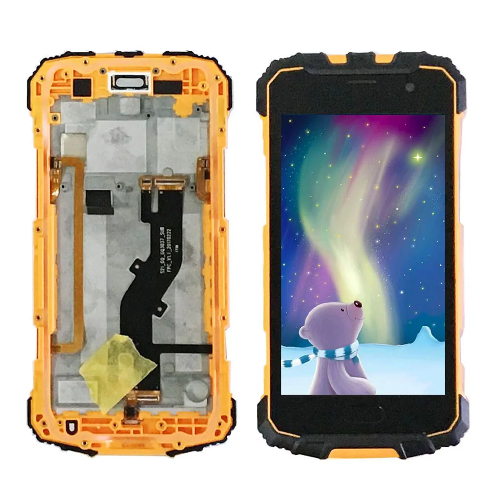 Для Ulefone Armor 2 ЖК экран и сенсорный с рамкой дисплей в сборе запасные части для