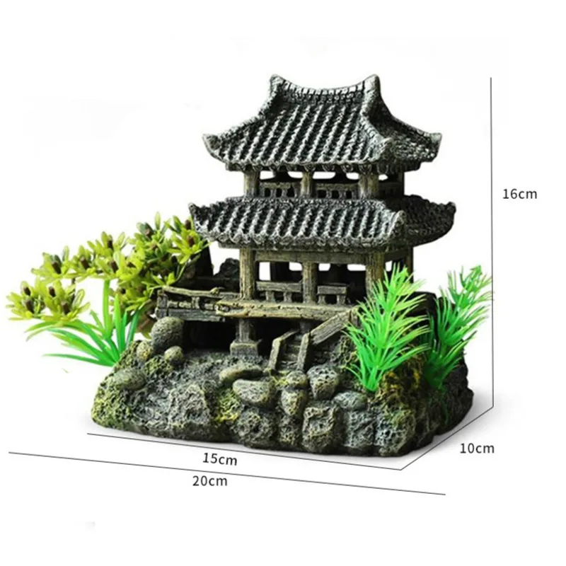 Украшение для большого аквариума искусственные камни ландшафтного декора