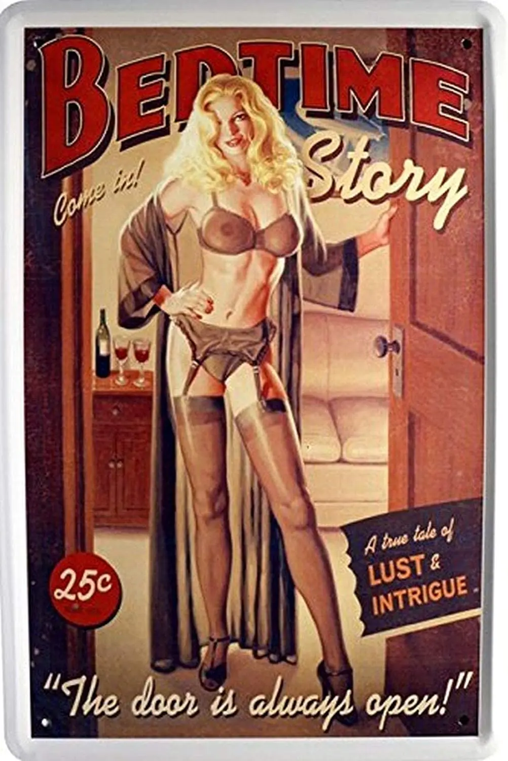 Жестяная винтажная вывеска шикарное художественное украшение Постер