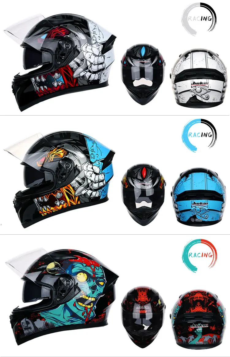 Гоночный шлем для мужчин и женщин Casco Capacete, мотоциклетный шлем для мотокросса с двойными линзами, шлемы с индивидуальным рогом