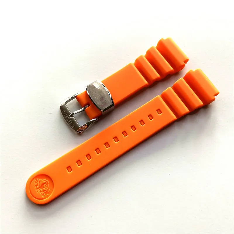 

Watch Accessories Band Suitable for Seiko Watch Strap Multi Colours Watch Bracelet Silicone Watch Belt Pin Buckle Watch 22mm