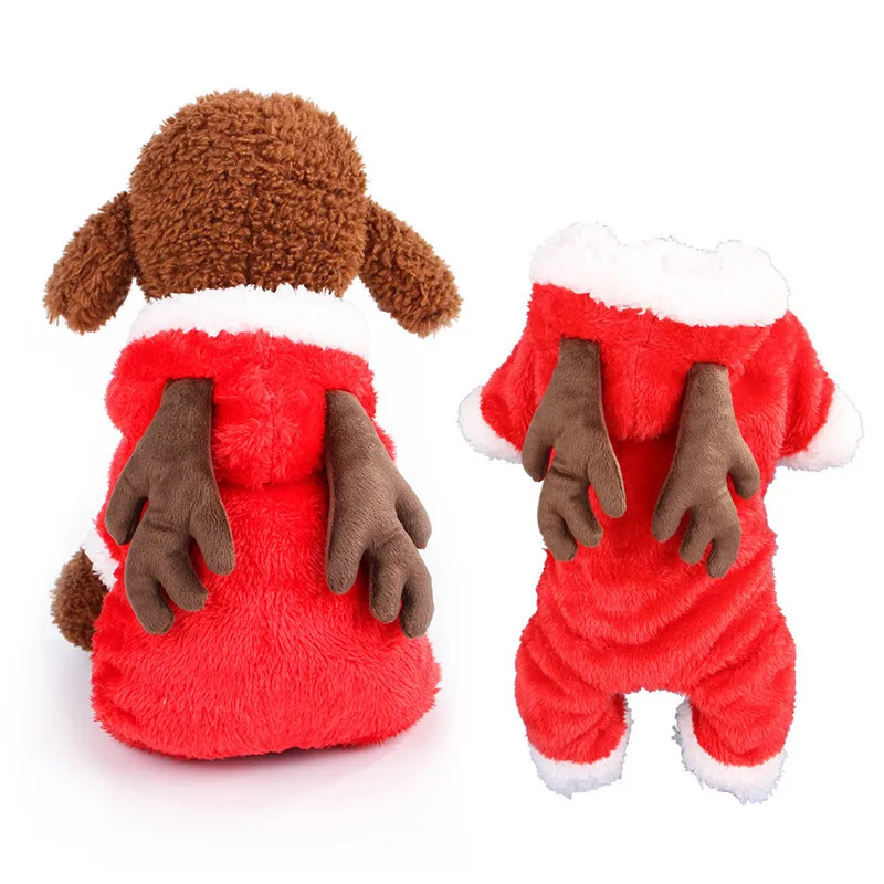 

Thicken Funny Pet Dog Clothes Warm Soft Fleece Pet Dog Cat Clothes Cartoon Puppy Dog Costumes Clothing Hoodies Yorkie Outfits