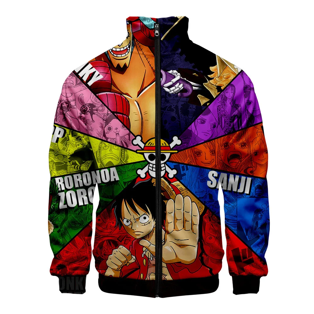 

One Piece 3D Printed Stand Collar Zipper Jacket Women/Men Fashion Long Sleeve Jackets 2019 Hot Sale Streetwear Clothes
