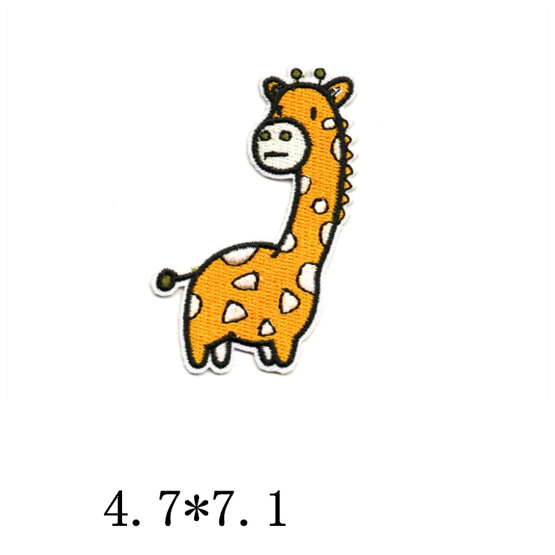 Милые животные нашивка аппликация крокодил слон утюгом на одежду нашивки