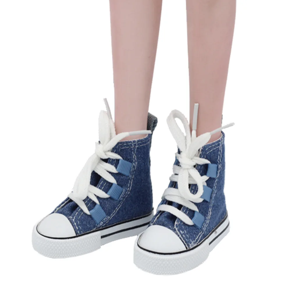 Кукольная парусиновая обувь 60 см ботинки с длинными носками ярких цветов на