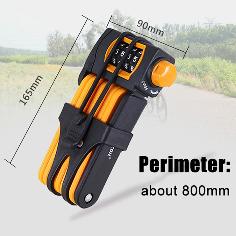 Складной двухколесный велосипед кодовый замок с креплением MTB дорожный Пароль