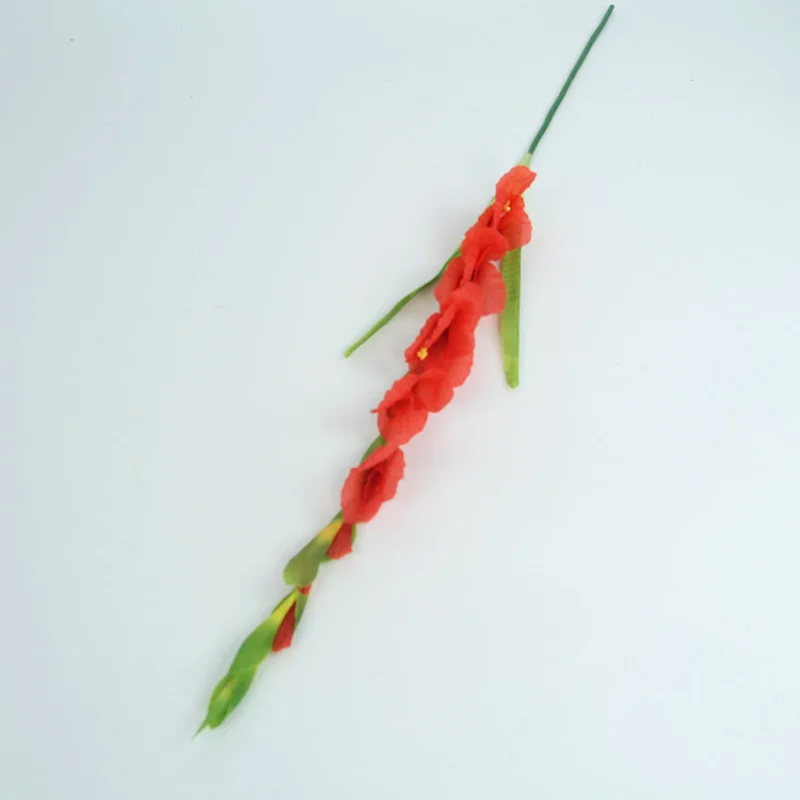 8 головок Ирис гладиолус длинные ветки искусственные шелковые цветы для