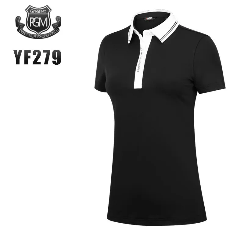 

PGM Spring and Summer Golf Quick-Dry Sports Uniform Women's Breathable Short-Sleeved T-shirt YF279