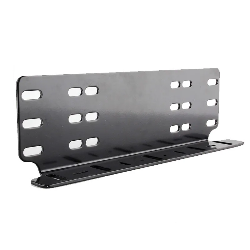 

License Front Plate Mounting Bracket Holder for Off-Road LED Work Lamps Lighting Bars Universal Heavy Duty Steel