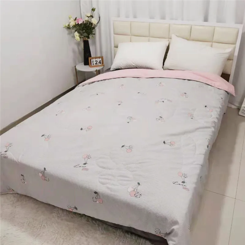 Хлопковое летнее стеганое одеяло одно двойное одеяла для взрослых Детские пледы