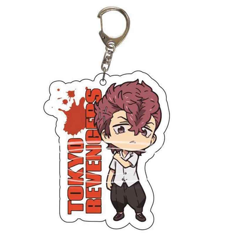 Anime Tokyo Revengers Character Sano Manjiro Key Chain Pendant Mikey Draken Cosplay Two-sided Acrylic Keychain Keyring Prop | Украшения и